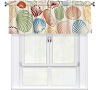 Rideau Cantonnière pour Cuisine, Motif Floral Printemps été, Occultant et Réglable, avec Passe Tringle, pour Chambre, Salle de Bain, Salon, Décoration D'intérieur(Style6)