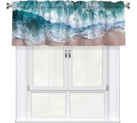 Rideau Cantonnière pour Cuisine, Motif Floral Printemps été, Occultant et Réglable, avec Passe Tringle, pour Chambre, Salle de Bain, Salon, Décoration D'intérieur(Style7)