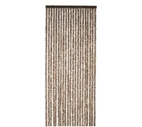Rideau chenille marron et beige WERKA PRO 90 x 220 cm