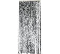 Rideau chenille Noir Gris Blanc WERKA PRO