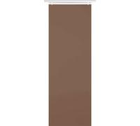 Rideau coulissant Elena avec accessoires - Marron foncé