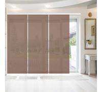 Bestlivings Elena Lot de 3 panneaux japonais Marron foncé 60 x 260 cm