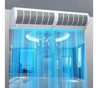 Rideau d'air électrique au-dessus de la porte, avec télécommande, 60 cm, 90 cm, 100 cm, 120 cm, 150 cm, 2 types de vitesse du vent, refroidisseur pour salon, salle de bain, 60 cm