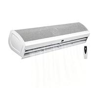 Rideau D'air Mural avec Télécommande Rideau D'air à Double Vitesse Rideaus de Vent Machine pour Maison Garage Magasin Restaurant 220V(150x15x16.5cm)