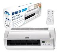 Rideau d'air N’OVEEN HC2000 - 2000W - Minuterie - Télécommande - Affichage LED