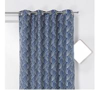Rideau d'ameublement imprimé art déco Bleu 135x250 cm