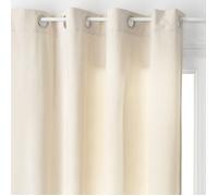 Rideau d'ameublement ""Lilou"" Effet velours 140 x 260 cm Atmosphera - Ivoire