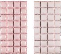 Rideau de ballons en plastique double face, rose clair, 55 x 110 cm
