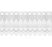 Rideau de bistrot avec passage de tringle "Jacquard" 160x45 cm - Alba