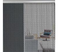 Rideau de chaînes d’aluminium décorative pour se protéger des insectes et assurer une aération optimale, 90 x 214,5 cm