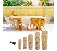 Rideau de clôture naturel de 1,2 m x 5 m - Rouleau de clôture décorative d'extérieur pour terrasse, jardin, jardin, balcon et fenêtre - Solution d'intimité polyvalente intérieur/extérieur