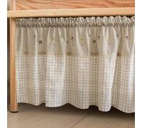 Rideau De Cuisine Court Rideaux Courts Pour Salle De Bain Et Cuisine Chambre Rideaux Courts Rétro En Coton Et Lin Rideau De Bistrot Brodé Pour Petites Fenêtres Pour Chambre ( Color : Flat w*h , Size :