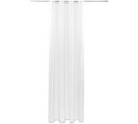 Rideau de décoration en voile transparent avec galon fronceur universel l 140 x L 245 cm, accessoire de maison élégant et chic, disponible en plusieurs couleurs weiß - reinweiß