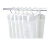 Rideau de douche 1.20x2.00 m PVC Blanc - 1382
