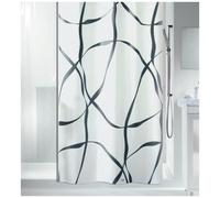 Spirella Rideau de Douche Polyester Ribbon 120x200cm Gris Pearl