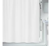 Rideau de douche - 180 x 200 cm - Blanc - Polyester - PRIMO SPIRELLA