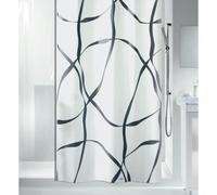 Spirella Rideau de Douche Polyester Ribbon 180x200cm Gris Pearl