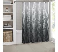 Rideau de Douche à Nervures ombrées - Décoration de Salle de Bain élégante, Tissu Durable Luxueux, Lavable en Machine - Améliorez Votre Espace de Bain avec cet Accessoire d'intérieur Tendance et