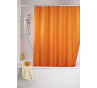 Rideau de douche anti-moisissure couleur unie - 180 x 200 cm - Orange WENKO