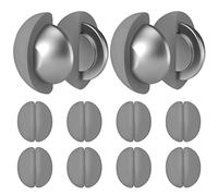 Rideau de Douche avec aimants Solides en Silicone, ne Rouille Pas, ne se détache Pas, empêche Le Rideau de Douche de souffler Les fenêtres, Les Rideaux, Les Poids de la Nappe (gris foncé, 10 paires)