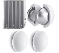 Rideau de Douche avec aimants Solides en Silicone, ne Rouille Pas, ne se détache Pas, empêche Le Rideau de Douche de souffler Les fenêtres, Les Rideaux, Les Poids de la Nappe (blanc, 3 paires)