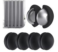 Rideau de Douche avec aimants Solides en Silicone, ne Rouille Pas, ne se détache Pas, empêche Le Rideau de Douche de souffler Les fenêtres, Les Rideaux, Les Poids de la Nappe (Noir, 5 Paires)