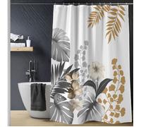 Rideau de Douche avec Crochets Kelly Blanc 180x200 cm