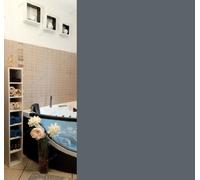 Rideau De Douche Bio Gris (Gris) 120 X 200 CM. 100% PEVA