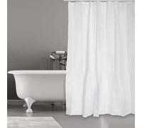 MSV Rideau de douche 180 x 200 cm Polyester Blanc (Vendu par 1)
