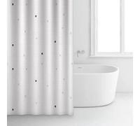 Rideau de douche - Blanc - Polyester - 180 x 200 cm - RAYEN