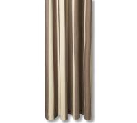 ferm LIVING Rideau de douche Chambray brun caroube & parchemin lxH 160x205cm