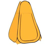 Rideau de douche de camping amovible jaune