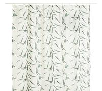 Paris Prix – Rideau de douche 5Five Duo – en polyester 180 x 200 cm – motifs feuilles – multicolore