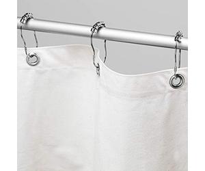 Rideau de douche en coton - Chanvre - Lin - Coton bio - Tailles de bain, baignoire et étal - Pas besoin de doublure - Respectueux de l'environnement - Fabriqué aux États-Unis