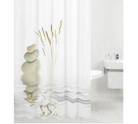 Rideau de douche Équilibre 180 x 200 cm | de haute qualité | 12 anneaux inclus | imperméable | effet anti-moisissures