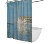Rideau de Douche Étretat, Art Falaise mer Bleue 150 x 180 cm
