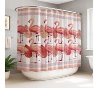 Rideau de douche extra large, motif oiseaux tropicaux, grille de feuilles modernes d'été, tissu imperméable, décoration pour salle de bain, chambre d'amis, 274 x 183 cm
