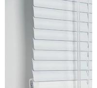 Rideau de Douche Feuilles Blanc Brillantes Lamelles 25mm Store Vénitien Aluminium Stores horizontaux Enrouleur Romain Taille personnalisée pour fenêtre,Bureau,Maison (W90cm×H240cm)