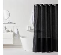 Rideau de Douche gauffré 180/200 Polyester Black Utility