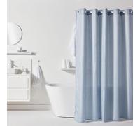 Rideau de douche gauffré - Blue - Polyester - 180 x 200 cm - 12 crochets - UTILITY - TODAY