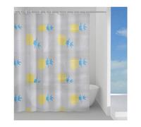 Rideau De Douche Gedy TVI TROPICAL Bleu Et Jaune