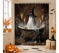Rideau de douche Ghost in Bathtub Citation Halloween 137 x 198 cm