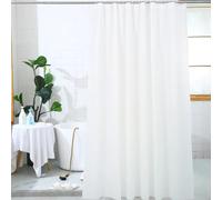 Rideau de Douche imperméable Moderne Rideaux de Salle de Bain Rideau de Bain Design Feuilles Vertes Extra Longues avec 12 Crochets Différentes Tailles 115x220cm (45X87inch) Rideau de Douche