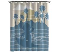 Rideau de douche Jay Franco Disney Lilo et Stitch - D coration de salle de bain sous licence pour enfants ou adolescents - Rideau en tissu lavable 70
