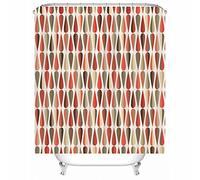 Rideau de Douche Large, Rideau de Douche intérieur en Polyester en Forme de Larme, Rideau de Chambre pour Le Printemps, l'été, l'automne l'hiver, 165 x 180 cm, coloré