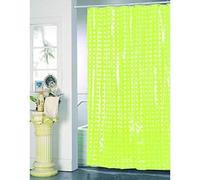 Rideau de douche - MSV - 180x200cm - PVC 100% - Couleur Verte - Accessoires de salle de bain