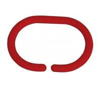 Rideau de douche - MSV - Anneaux lot de 12 - Rouge