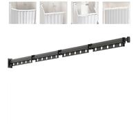Rideau De Douche Mural Pliable,3 Plis,4 Plis,5 Plis En Option,Tringle à Rideau De Douche Pliable à 360°,2 Méthodes D'installation,Pour Salle De Bain, étendoir à Linge Télescopique,4-1.2 * 2.0