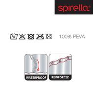 Spirella Rideau de Douche PEVA Dana 180x200cm Rouge