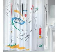Spirella Rideau de douche Anti-moisissure lavable imperméable 180x200 cm blanc/multicolore